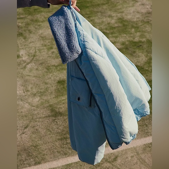 NEW Free People Outpost Bomber Jacket In Boardwalk Blue - Picture 4 of 14